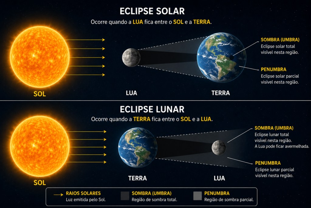 Eclipse solar e Eclipse lunar