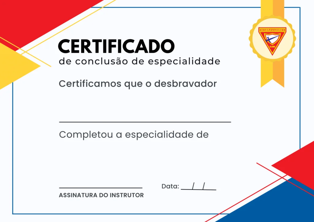 certificado de conclusão de especialidade