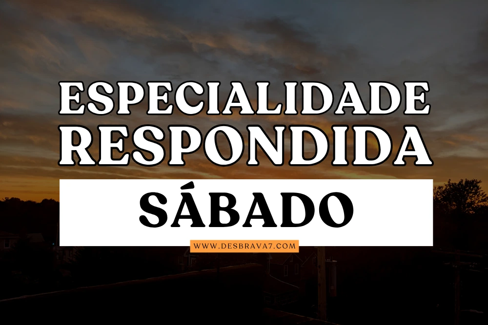 Especialidade Sábado Respondida