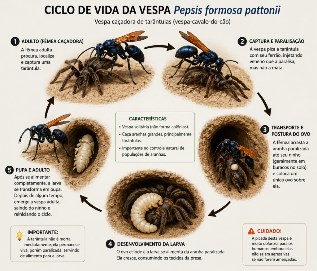 ciclo de vida da vespa
